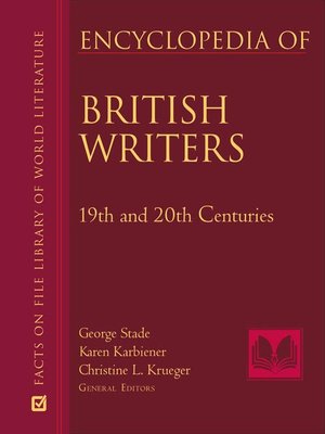 cover image of Encyclopedia of British Writers, 19th and 20th Centuries